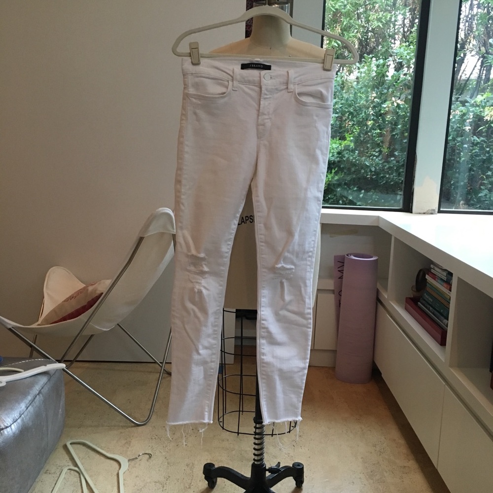 White j brand skinny jeans
